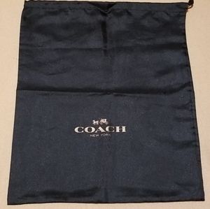 Coach Satin Drawstring Dust bag , 14 Wide  , 17 Tall